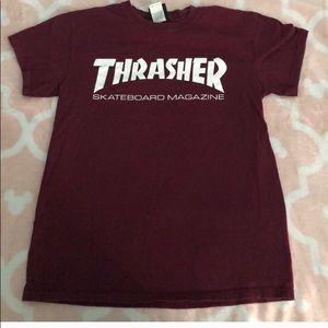 Maroon Thrasher cotton tee